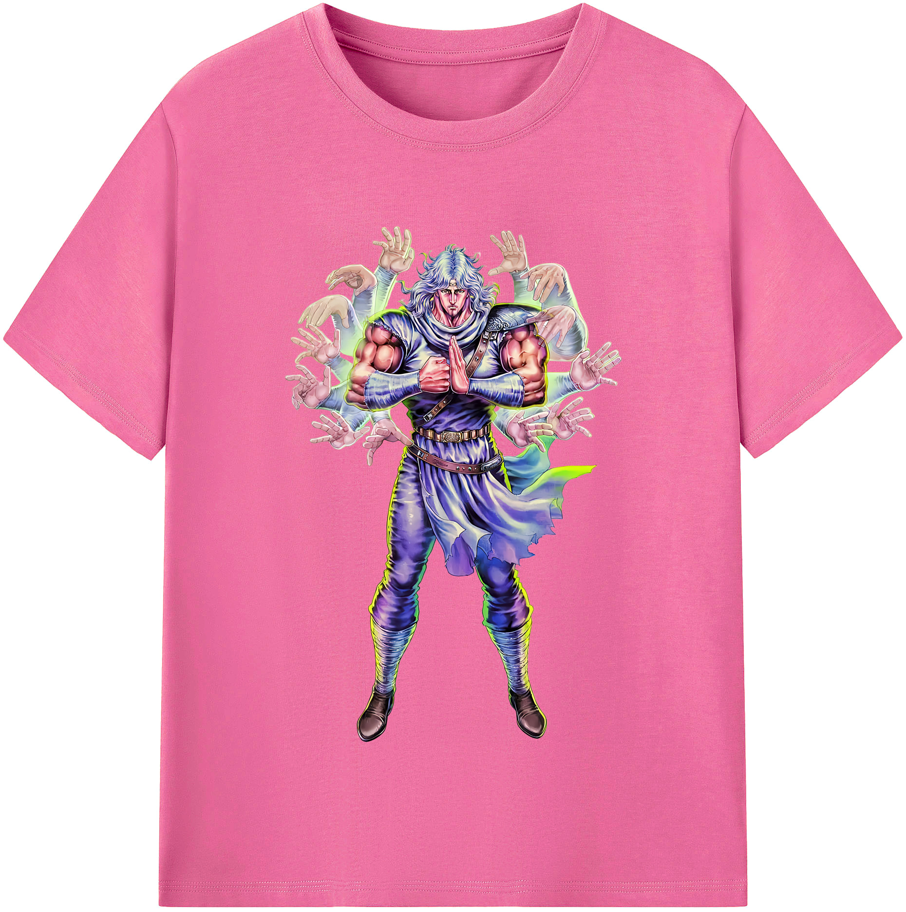 （画像用） 北斗の拳 Fist of the North Star レディースカジュアルプリントTシャツ（綿100％）
